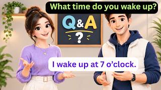 Daily Morning Routine in English | 100 Easy Questions & Answers | A1–A2 English Speaking Practice