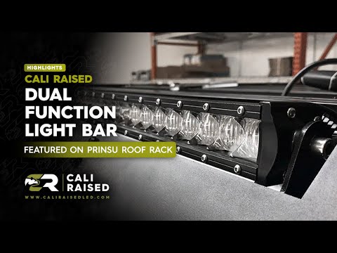 Amber/White Dual Function LED Bar On Prinsu Roof Rack Product Highlight