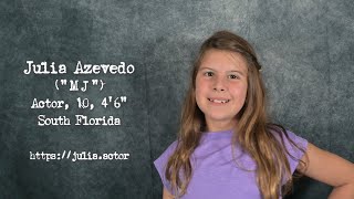 ⭐ Julia Azevedo ("MJ") – Demo Reel – November 2025 ✨