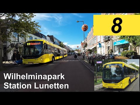 U-OV lijn 8: Wilhelminapark - Station Lunetten | Qbuzz Utrecht | Qbuzz 4832 | 2024