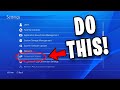 10 PS4 Settings You Need To Change NOW
