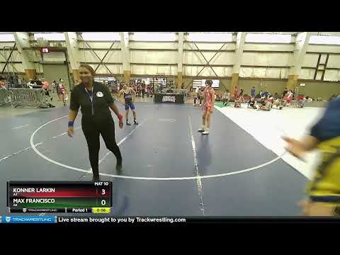 97 Lbs Cons. Round 4 - Konner Larkin, AZ Vs Max Francisco, AK 67a7