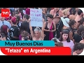 Muy Buenos Días Topless Masivo Termina Con Incidentes En Argentina Buenos Días A Todos