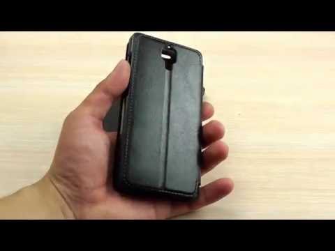 ОБЗОР: Удобный Кожаный Чехол-Книжка для Xiaomi Mi4 с Функцией Подставки