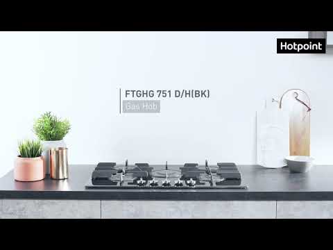 Hotpoint Gas Hob | FTGHG 751 D/H(BK)