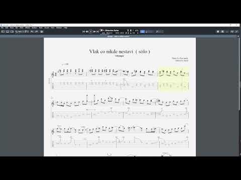 Olympic - vlak co nikde nestaví   solo   tabs