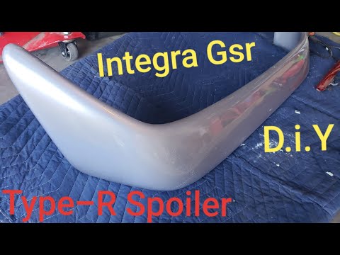 Integra Type-R Spoiler How to install  (Gsr B18c1)