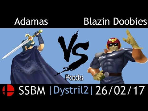 Dystril 2 - Adamas (Marth) vs Blazin Doobies (Falcon) - Pools