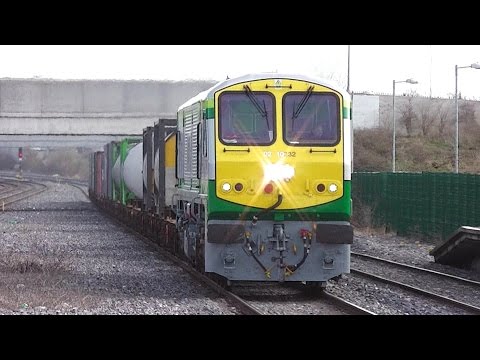 Irish Rail 201 Class locomotive + IWT Freight Train - Clondalkin & Fonthill