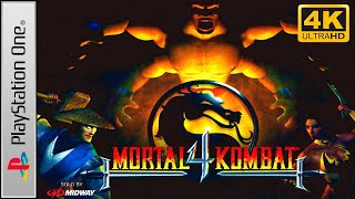 Mortal Kombat 4 (PlayStation 1) Longplay 4K 60FPS 