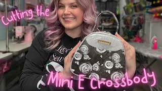 Cutting the Mini E Cross body bag by Oro Rosa