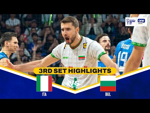 BULGARIA vs. ITALY | SET 3 HIGHLIGHTS | 2025 FIVB MEN'S VOLLEYBALL CHAMPIONSHIP FINALS | SEPT. 28