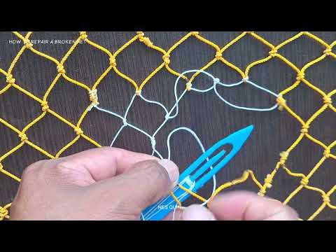 HOW TO REPAIR NET BREAK, Here we show you knots and techniques