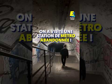 On a visité une station de métro abandonnée ! 🚇😯 #shorts