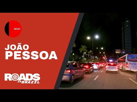 Night Drive in João Pessoa • Manaíra & Beachfront Avenue (Brazil POV)