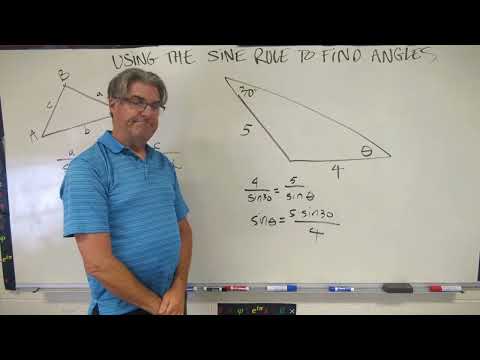 Using Sine Rule to Find Angles