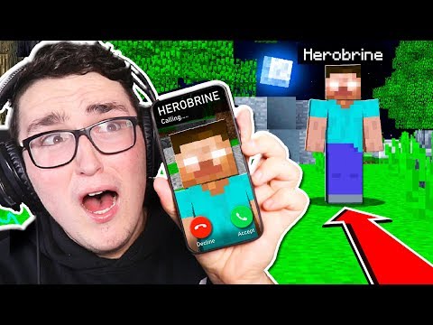 I CALLED HEROBRINE in Minecraft! **HE ANSWERED**