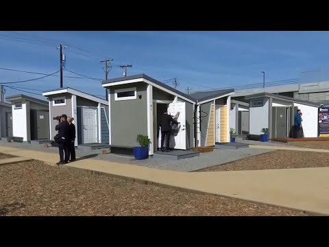 San Jose Opens Tiny-House Community to Shelter the Homeless