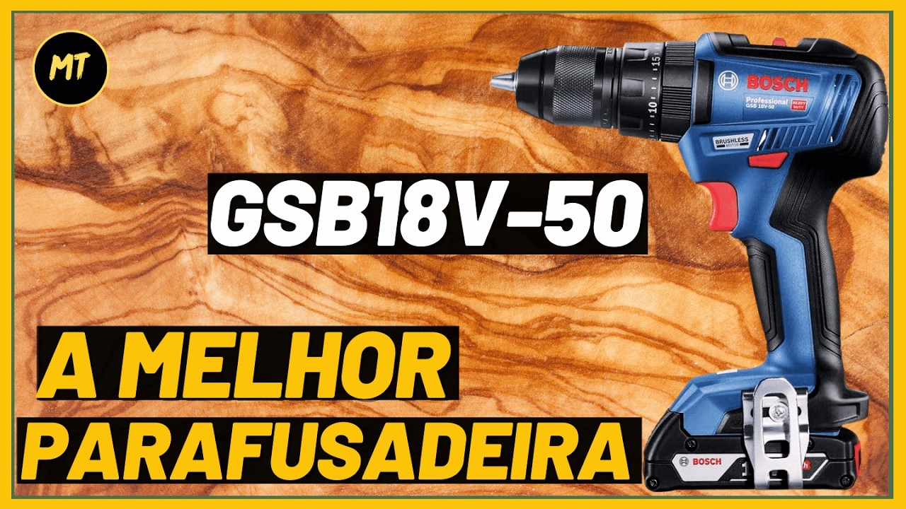 Bosch GSB 18V-50: A Melhor Parafusadeira/Furadeira BOSCH de Impacto Até 1 Mil Reais? Teste Completo!