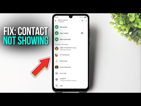Fix Whatsapp Contacts Not Showing in Contact List