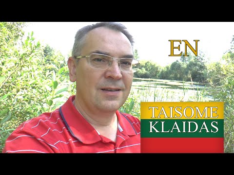 LITHUANIAN LESSON 165 - LET'S CORRECT MISTAKES - IŠTAISYKIME KLAIDAS
