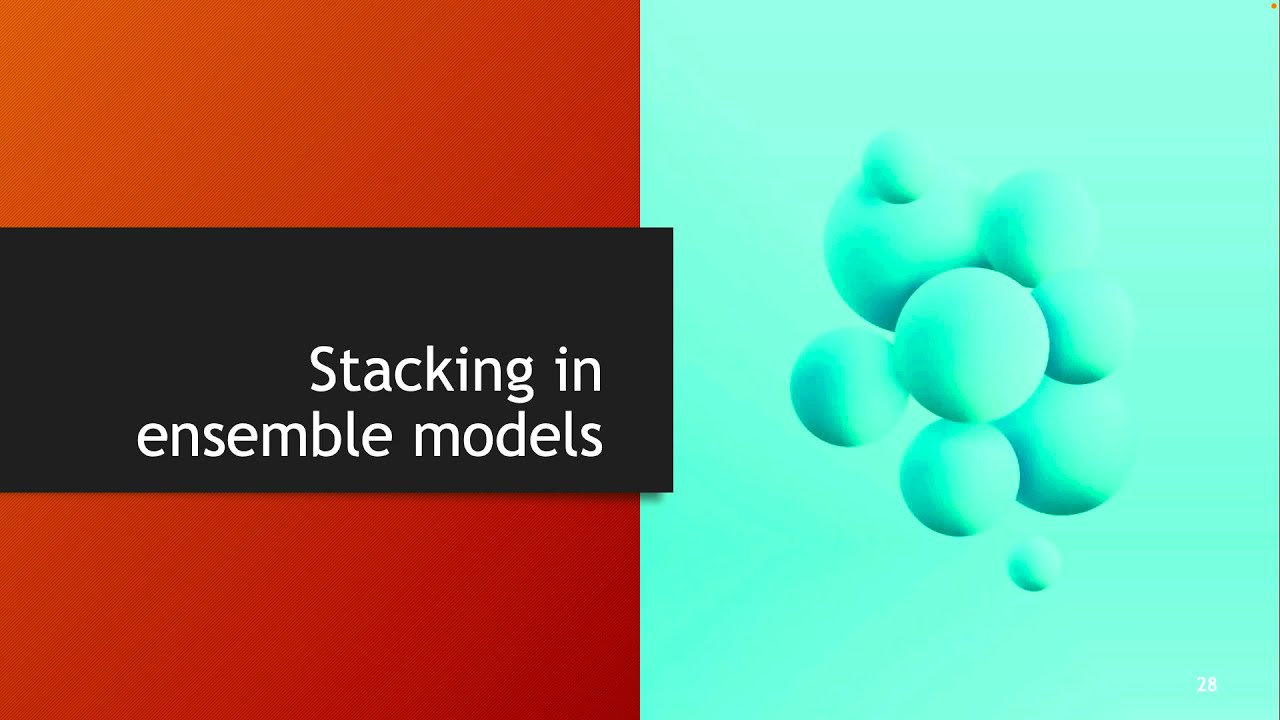 Stacking in ensemble models