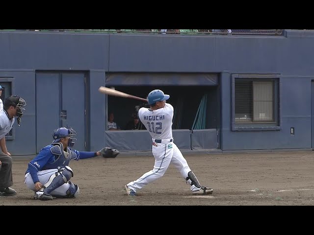 【ファーム】ファイターズ・樋口龍之介のタイムリーヒットで反撃開始!! 2022年8月24日  北海道日本ハムファイターズ 対 横浜DeNAベイスターズ