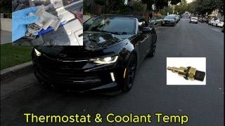 Thermostat & Coolant Temp Sensor Replacement - 2016 Camaro