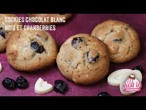 White Chocolate, Brazil Nut and Cranberry Cookies