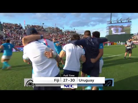 Amazing Spanish comms of Uruguay's historic win over Fiji