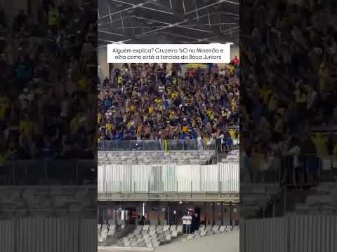 "Hinchada de Boca Juniors anoche, después de perder el partido contra Cruzeiro por Copa Libertadores." Barra: La 12 &bull; Club: Boca Juniors &bull; País: Argentina