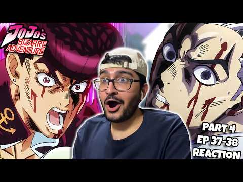 JOSUKE VS KIRA! | JoJo's Bizarre Adventure Part 4 Ep 37-38 (BLIND REACTION)