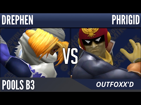 Outfoxx'd [Melee] - Drephen (Sheik) VS Phrigid (C.Falcon) - Pools B3