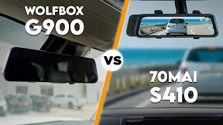 70mai S410 vs Wolfbox G900 TriPro: Which Mirror Dash Cam You Should Get?