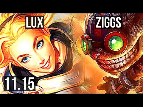 LUX vs ZIGGS (MID) | 21/2/11, 2.8M mastery, Legendary | EUW Diamond | v11.15