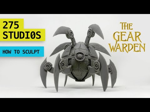 Learn How to Sculpt: Polymer Clay Miniature "Gear Warden"