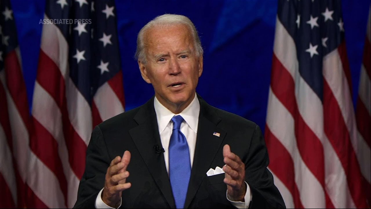 Biden Vows To Defeat Trump End Us Season Of Darkness
