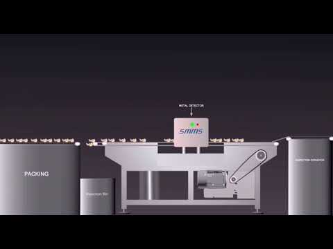 Metal Detector With Flat Belt Conveyor
