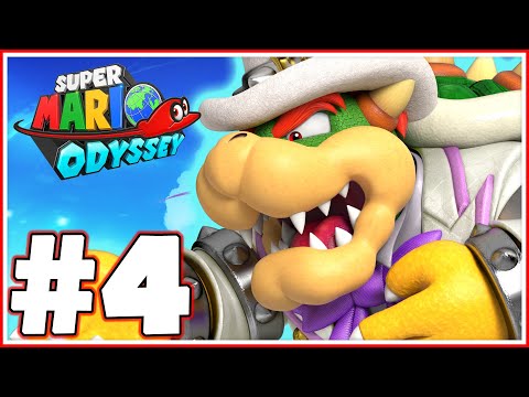 Super Mario Odyssey Walkthrough Part 4 - Bowser Vs. Mario