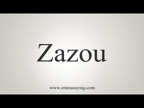 How To Say Zazou
