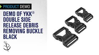 YKK® Double Side Release Debris Removing Buckle Black #125652