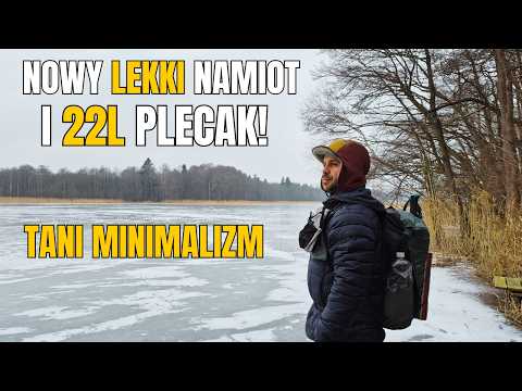 Zimowy Biwak z Małym Plecakiem i Nowym Lekkim Namiotem! SOLO