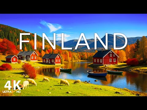 Automne de Finlande 4K UHD🍂 - Terre de silence, de lacs et de lumière dorée