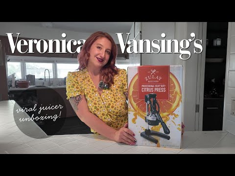 Viral Zulay Kitchen Citrus Press Unboxing 🍊 | My Honest Juicer Test! @zulaykitchen