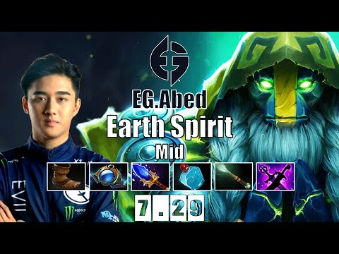 Earth Spirit Mid | EG.Abed | WHEN ABED PLAYS EARTH SPIRIT | 7.29 Gameplay Highlights