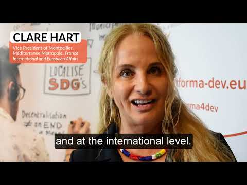 Montpellier Méditerranée Métropole's Vice-president Clare Hart has signed the EDLS Charter