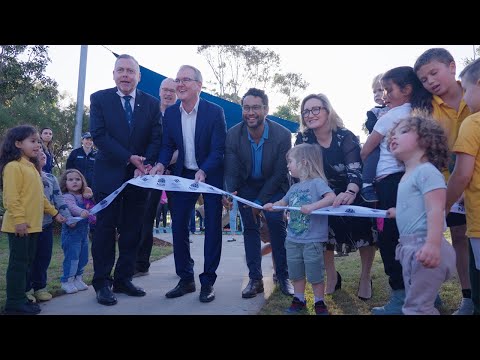 View the video of the opening of the new playground