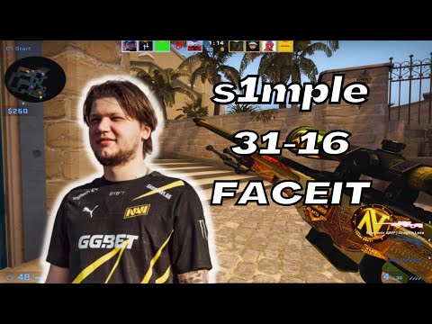 s1mple (31-16) w/friends | MIRAGE POV | FACEIT Ranked | June 6, 2023