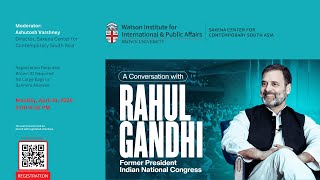 A Conversation with Rahul Gandhi
