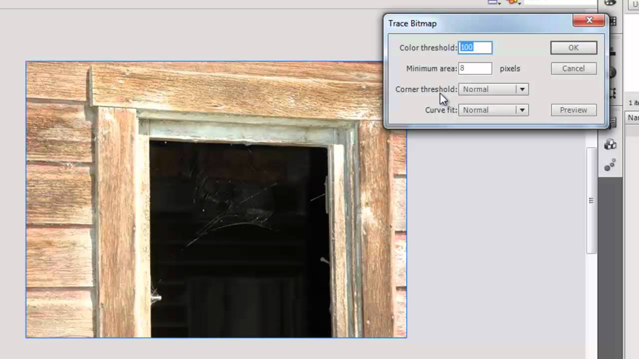 Flash: Bitmap Tracing